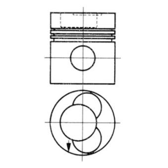 Piston KOLBENSCHMIDT 92581620