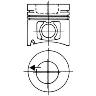 Piston KOLBENSCHMIDT 93484702