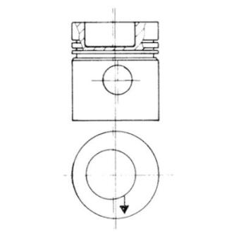 Piston KOLBENSCHMIDT 93831606