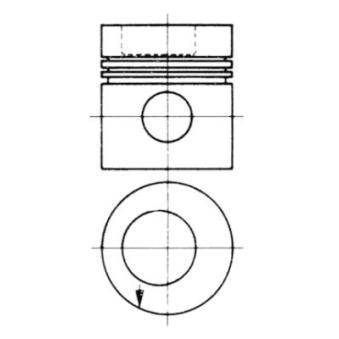 Piston KOLBENSCHMIDT 93750610