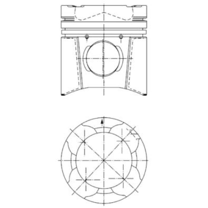 Piston KOLBENSCHMIDT 94846600 - Visuel 2
