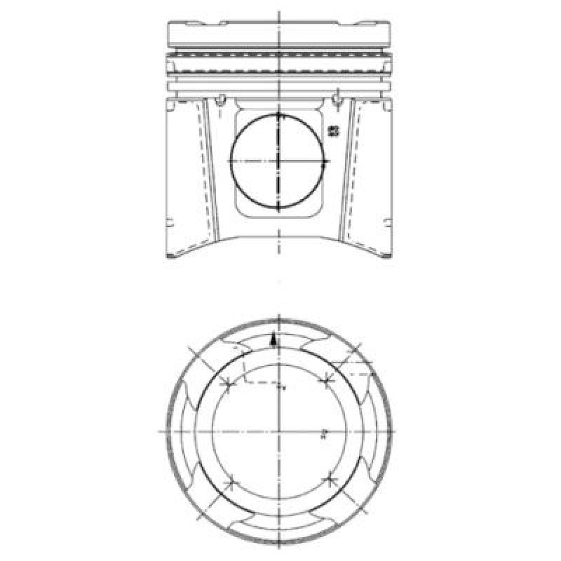 Piston KOLBENSCHMIDT 99697600 - Visuel 2