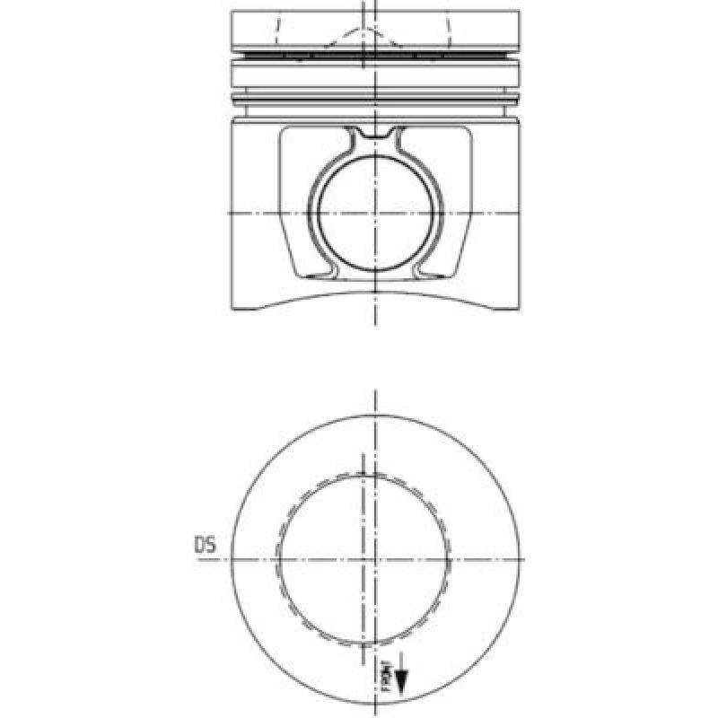 Piston KOLBENSCHMIDT 99676601 - Visuel 2