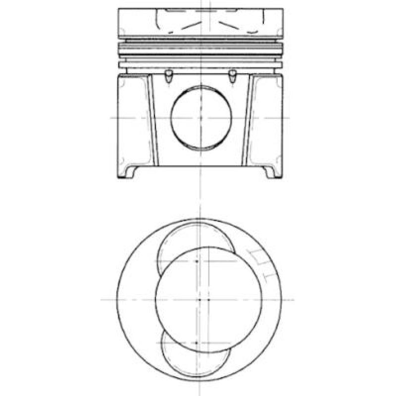 Piston KOLBENSCHMIDT 99683610 - Visuel 2