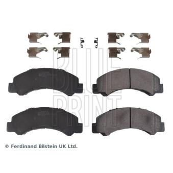 Jeu de 4 plaquettes de frein avant BLUE PRINT