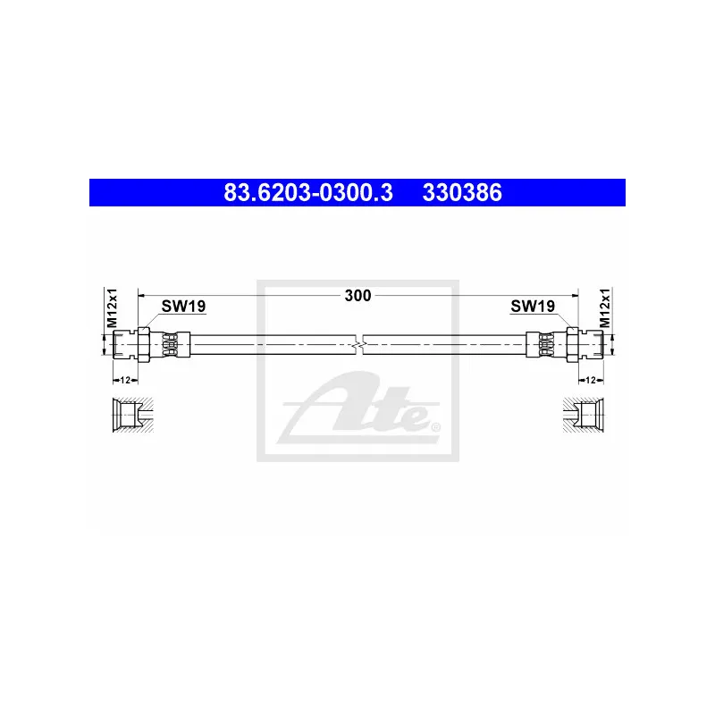 Flexible de frein ATE 83.6203-0300.3