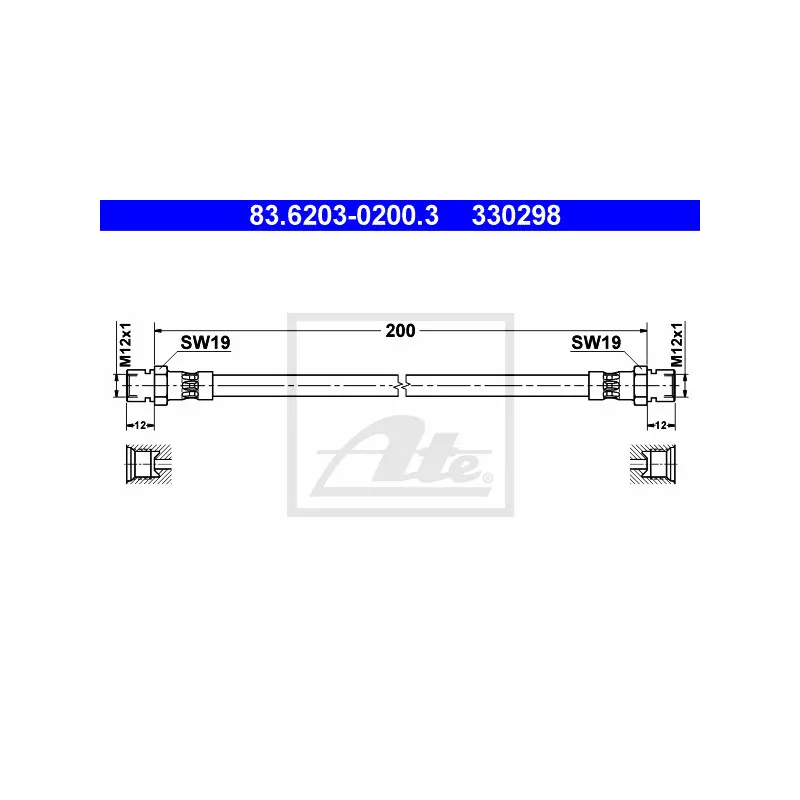 Flexible de frein ATE 83.6203-0200.3