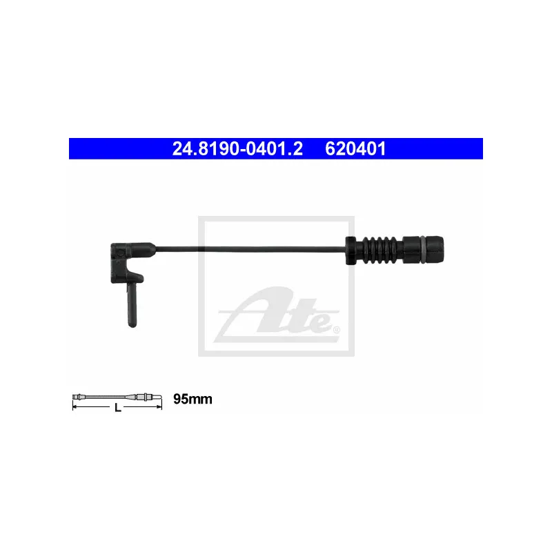 Contact d'avertissement, usure des plaquettes de frein ATE 24.8190-0401.2