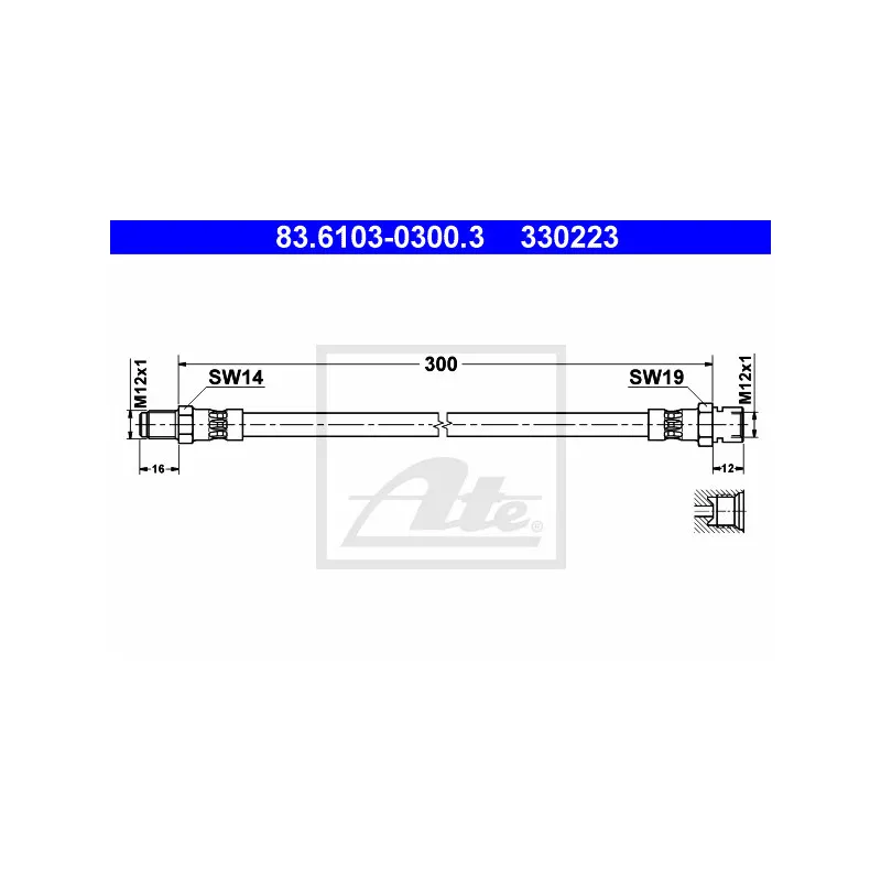 Flexible de frein ATE 83.6103-0300.3