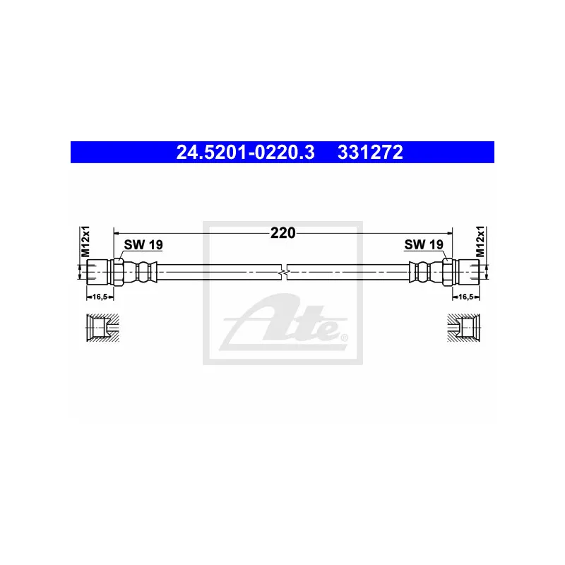 Flexible de frein ATE 24.5201-0220.3