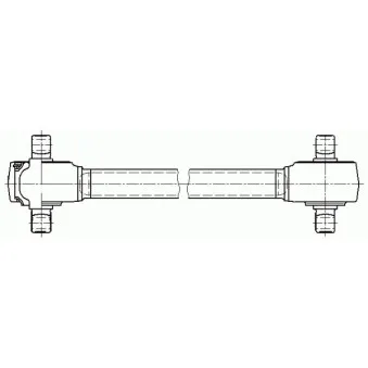 Triangle ou bras de suspension (train arrière) LEMFORDER