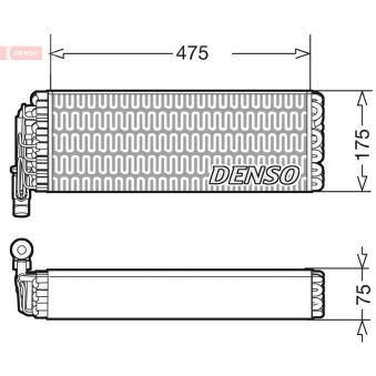 Evaporateur climatisation DENSO DEV12003