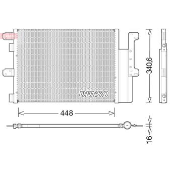 Condenseur, climatisation DENSO DCN12102
