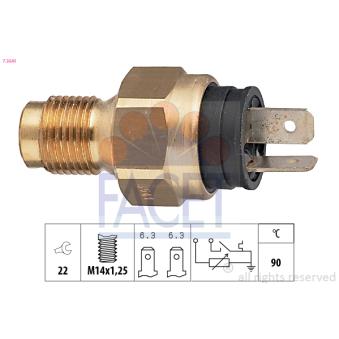 Sonde de température, liquide de refroidissement FACET 7.3541