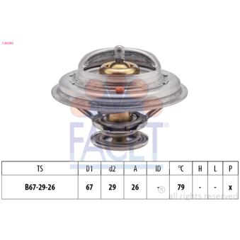 Thermostat d'eau FACET 7.8638S