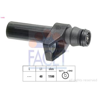 Capteur d'angle, vilebrequin FACET 9.0482