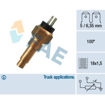 Sonde de température, liquide de refroidissement FAE 34190