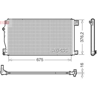 Radiateur, refroidissement du moteur DENSO DRM50147