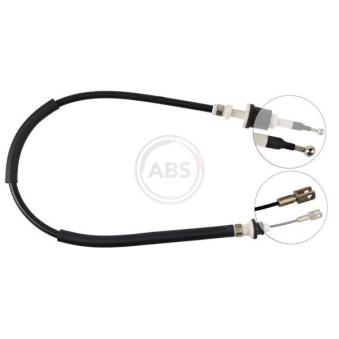 Tirette à câble, commande d'embrayage A.B.S. K24740