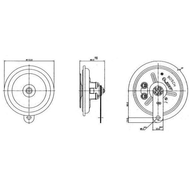 Avertisseur sonore BOSCH 0 986 320 301 - Visuel 2