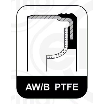 Bague d'étanchéité, vilebrequin ELRING 345.000