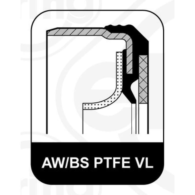Bague d'étanchéité, vilebrequin ELRING 445.600 - Visuel 1