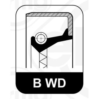 Bague d'étanchéité, moyeu de roue ELRING 522.856