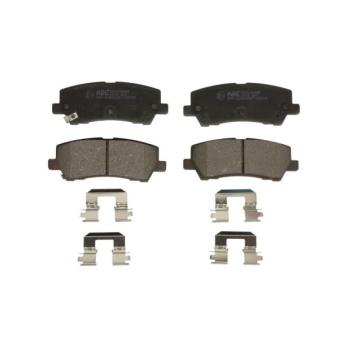 Jeu de 4 plaquettes de frein arrière ABE