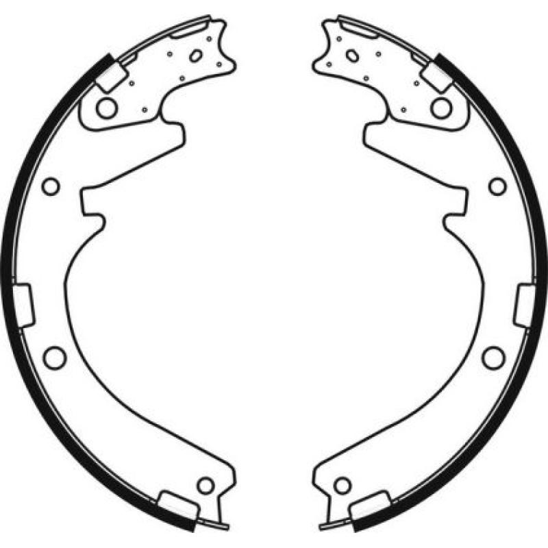 Jeu de mâchoires de frein ABE C05032ABE - Visuel 2