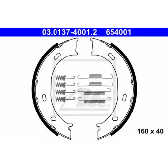 Jeu de mâchoires de frein, frein de stationnement ATE
