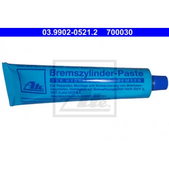 Pâte, pièces pour l'hydraulique des freins/de l'embrayage ATE