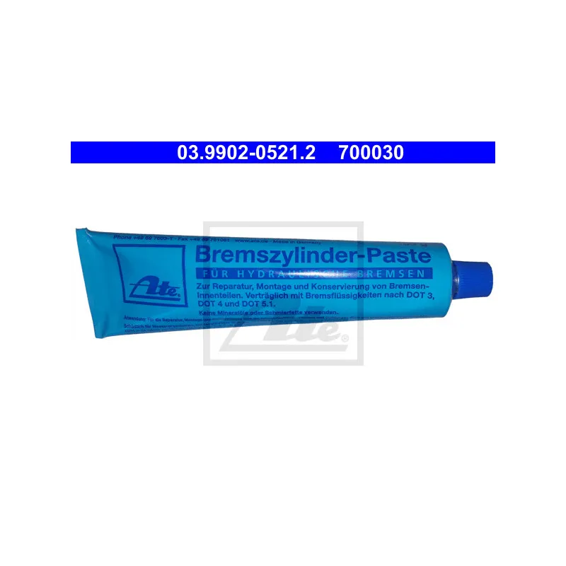 Pâte, pièces pour l'hydraulique des freins/de l'embrayage ATE 03.9902-0521.2