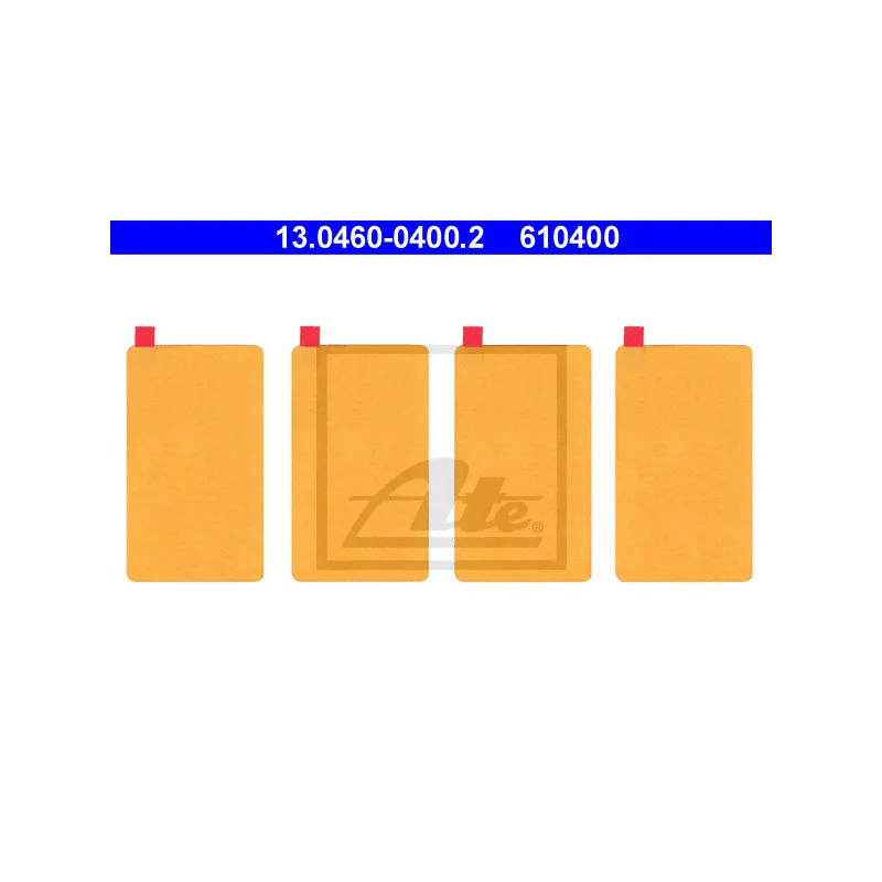 Kit d'accessoires, plaquette de frein à disque ATE 13.0460-0400.2