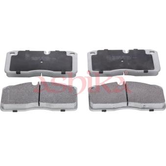 Jeu de 4 plaquettes de frein avant ASHIKA 50-01-161