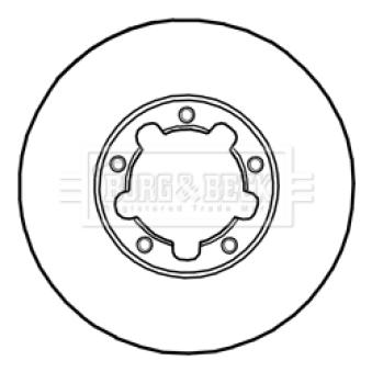 Jeu de 2 disques de frein avant BORG & BECK BBD5232