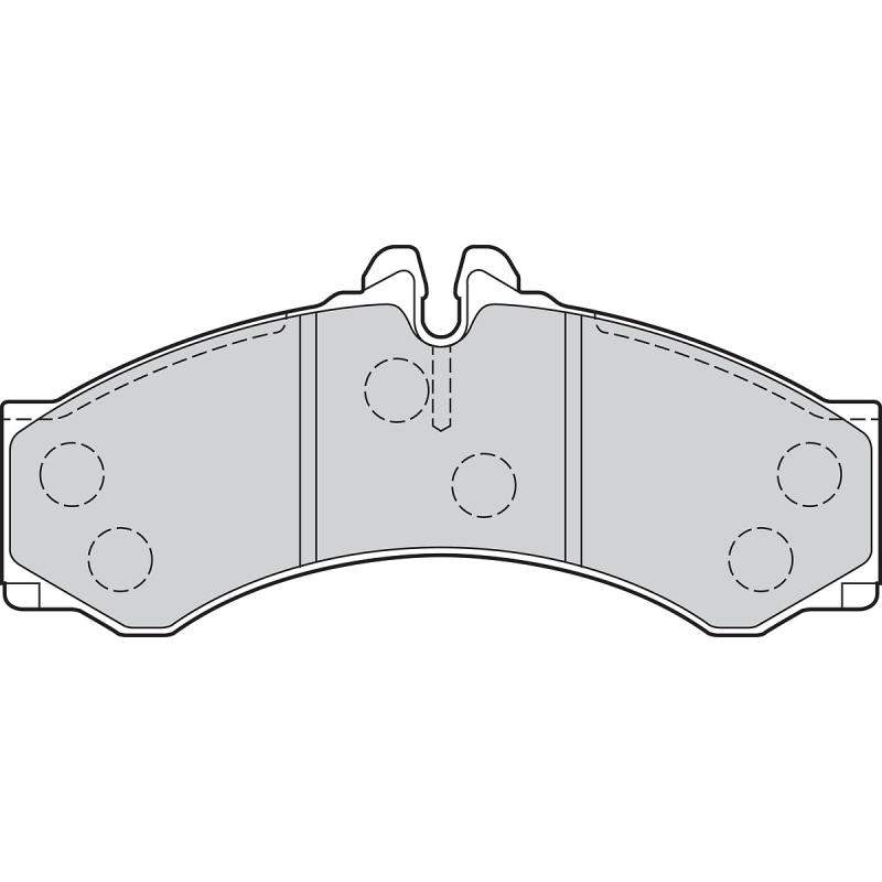 Jeu de 4 plaquettes de frein avant VALEO 302089 - Visuel 1