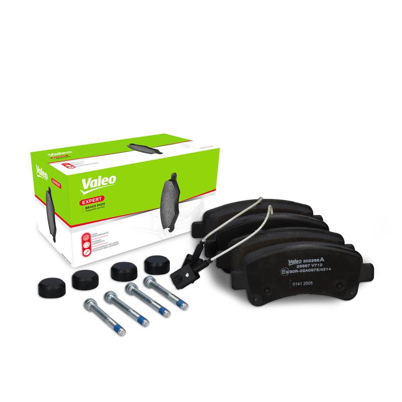 Jeu de 4 plaquettes de frein avant VALEO 302268A - Visuel 2