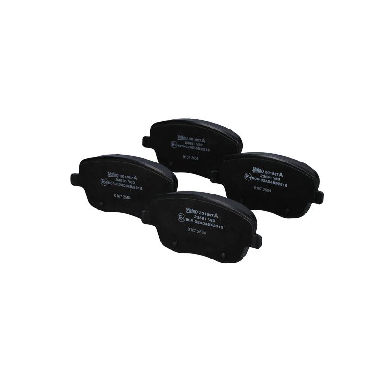 Jeu de 4 plaquettes de frein avant VALEO 301667A - Visuel 3