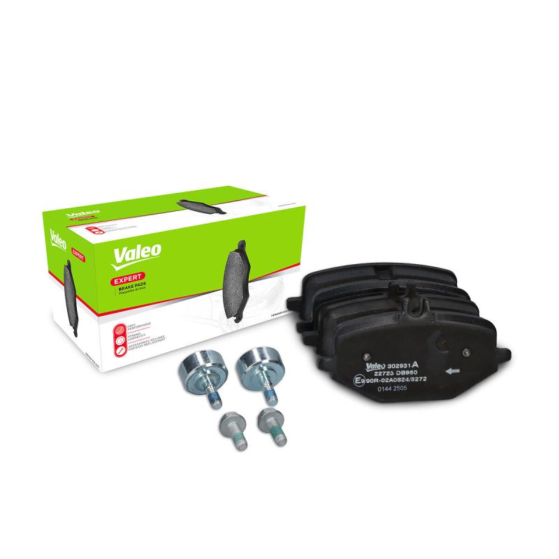 Jeu de 4 plaquettes de frein avant VALEO 302931A - Visuel 2