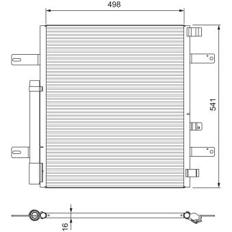 Condenseur, climatisation VALEO 815061