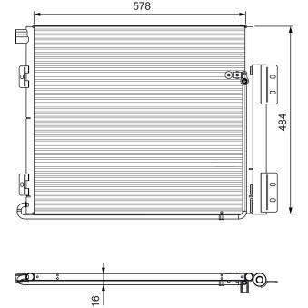 Condenseur, climatisation VALEO