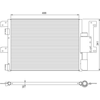 Condenseur, climatisation VALEO 815090