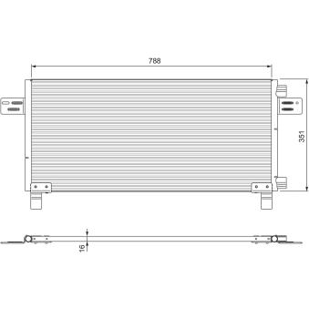 Condenseur, climatisation VALEO 815091