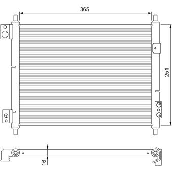 Condenseur, climatisation VALEO 815092