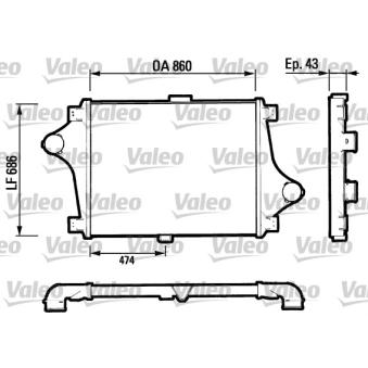 Intercooler, échangeur VALEO 816693