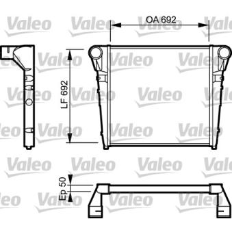 Intercooler, échangeur VALEO 817181