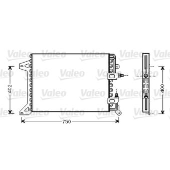 Condenseur, climatisation VALEO 818038