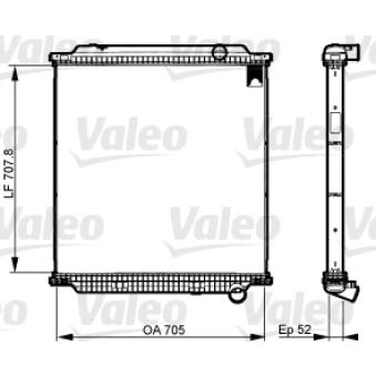 Radiateur, refroidissement du moteur VALEO 733526