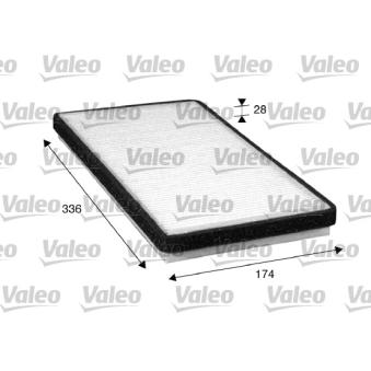Filtre, air de l'habitacle VALEO 716016