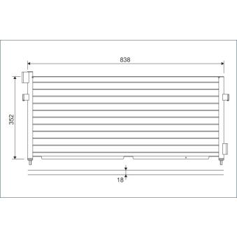 Condenseur, climatisation VALEO 818987